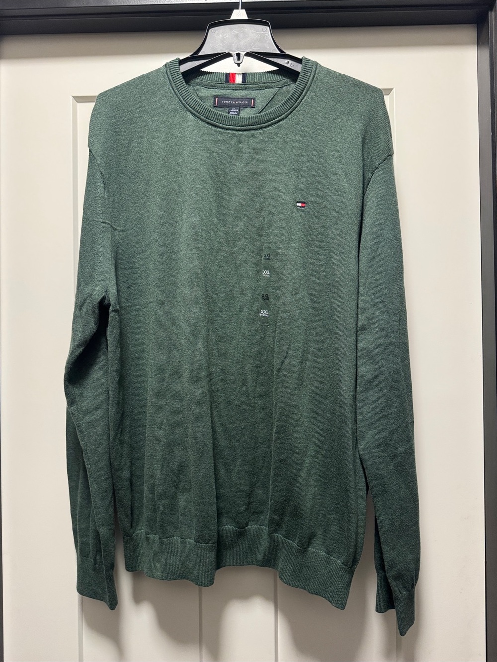 Tommy Hilfiger Men's Forest Green Crewneck Sweater